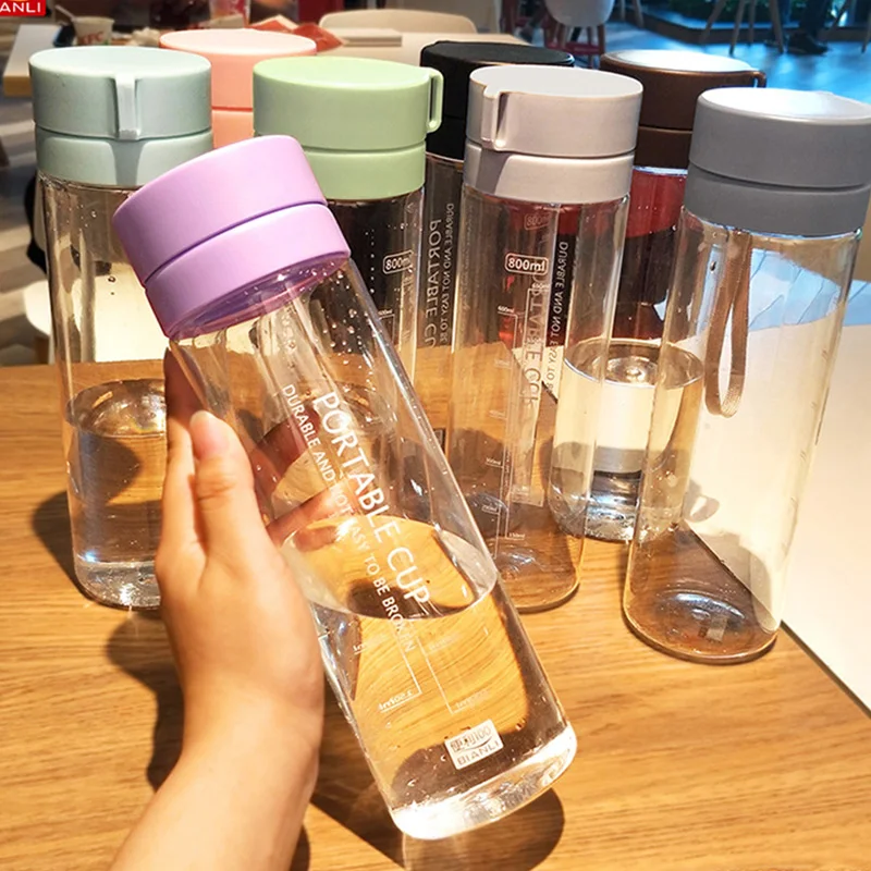 

Large-Capacity Plastic Water Bottle With Tea Infuser Sports Tea Bottles Leakproof Portable With Scale Drop Not Broken Cup Kettle