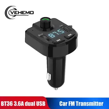 

Vehemo BT36 Bluetooth 5.0 3.6A Voltage Detection TF Card U Disk Universal Car FM Transmitter Handsfree Receiver