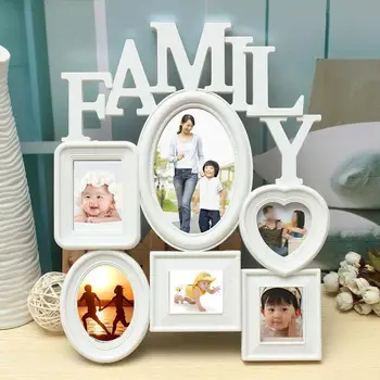 

Family Memory Photo Frame Plastic Wall Hanging Picture Holder Display Home Room Decor