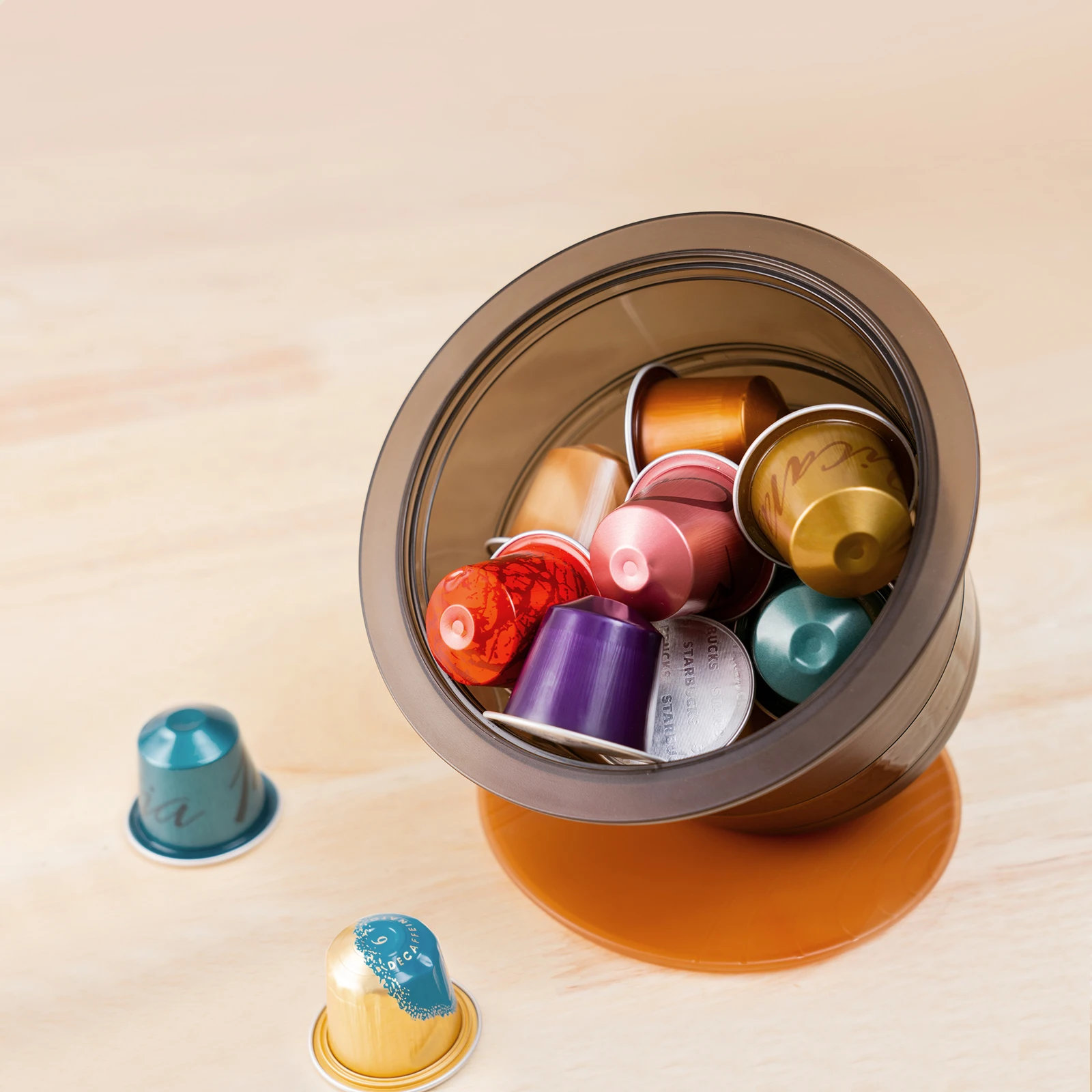 Coffee Capsule Holder Nespresso Vertuoline Dolce Gusto Pods Organizer  Storage Box Container For Tea Bag/Sugar Bag Dispenser