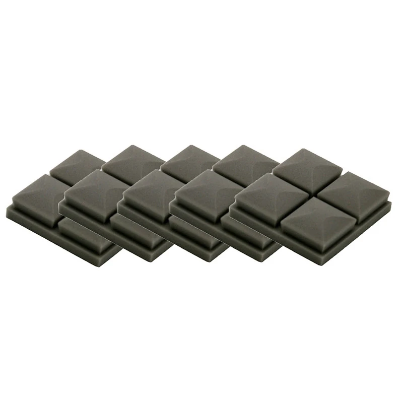 grey 5 Pcs Sound Absorbing Studio Foam Sponge Noise Insulation Bar for KTV Music Room Sound Treatment Noise Absorption Tiles I88 - Цвет: grey