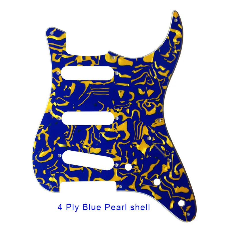 Pleroo Guitar Parts - For US  62' 11 mounting Screws Hole Standard St SSS strat Guitar pickguard Multiple colors available