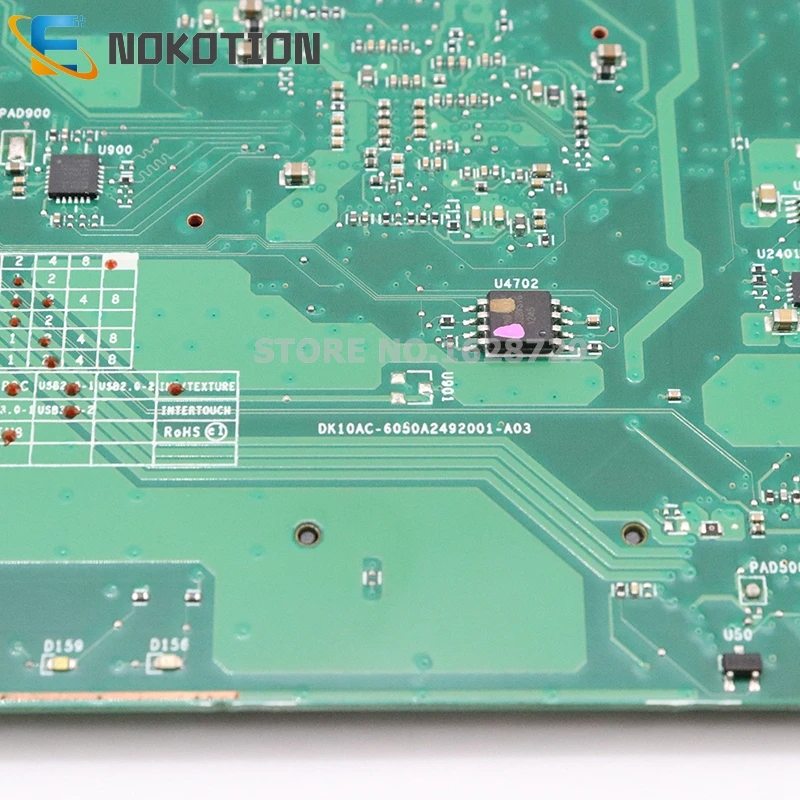 NOKOTION V000275360 V000275280 для Toshiba Satellite L855d-s S855D L855D Материнская плата ноутбука DK10AC-6050A2492001-A03 гнездо FS1