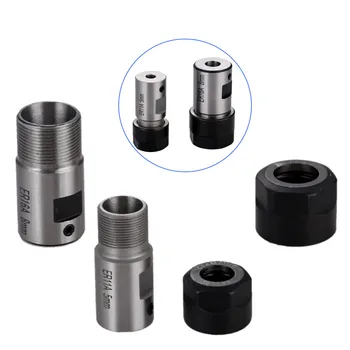 

DRELD ER11 ER16 Collet Chuck Motor Shaft Extension Rod Spindle Collet Lathe Tools Holder 5mm 8mm For CNC Milling Boring Grinding
