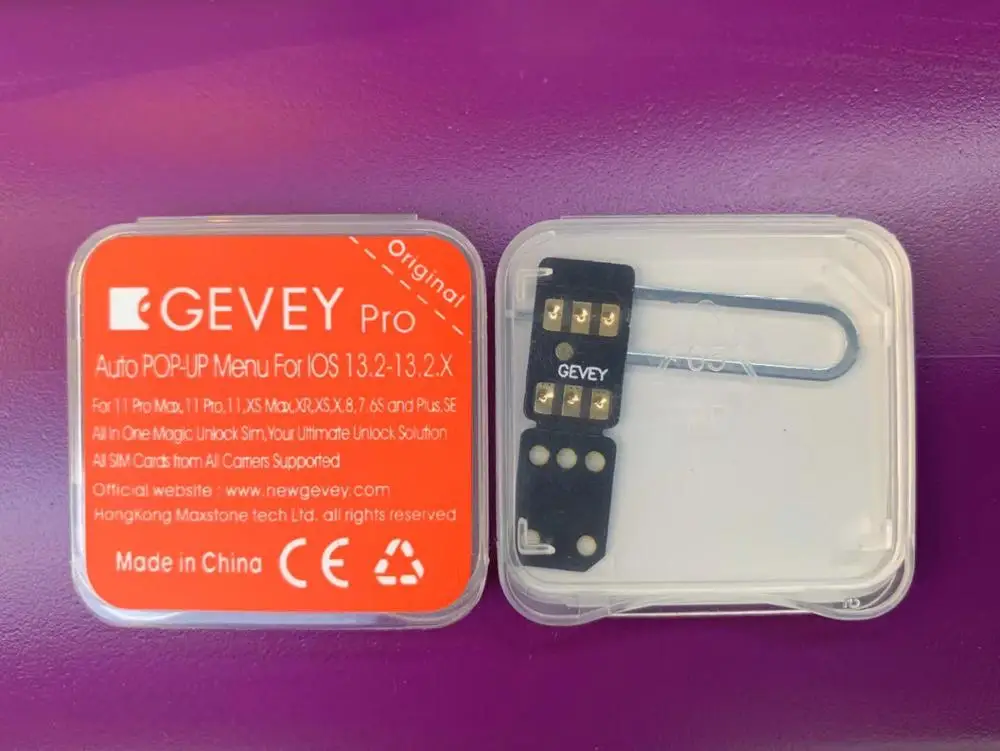 50 шт./лот 2020 Новый GEVEY PRO GV SIM чип адаптер ICCID + mnc обновление режима до IOS13.3 все