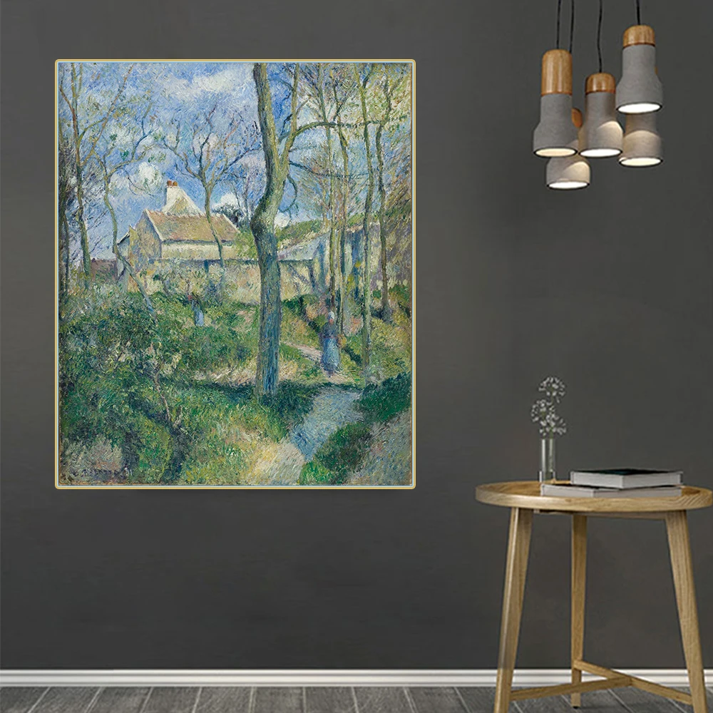 Citon Camille Pissarro《The Path to Les Pouilleux Pontoise》Canvas Oil Painting Artwork Picture Modern Wall Decor Home Decoration | Дом и