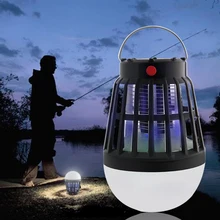 Летающий домашний кемпинговый тент светодиодный светильник с солнечной батареей, подвесная рыболовная лампа-убийца от комаров, Жук Насекомое, Zappers, наружная, не радиативная