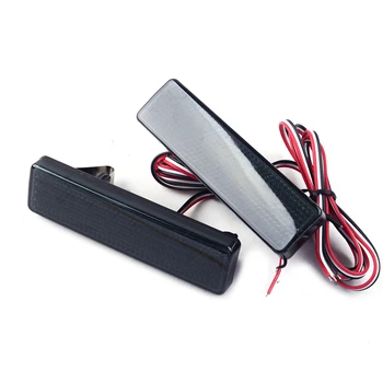 

2pcs Black Lens LED Rear Bumper Reflector Tail Brake Stop Light Fit for Opel Vauxhall Vivaro Movano A Renault Master Trafic