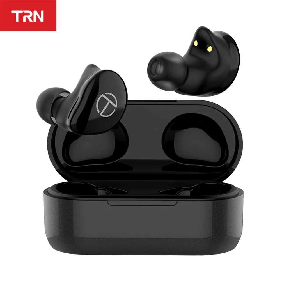 TRN T200 TWS 1BA 1DD Гибридный Драйвер Bluetooth V5.0 гарнитура спортивные беспроводные