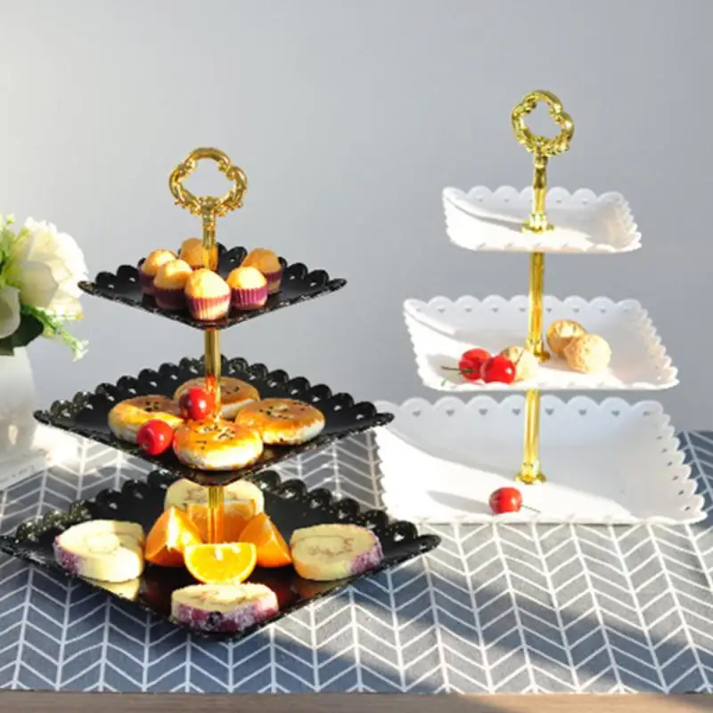 New European style Cake Stand Candy Fruits Snack Food Storage Tray