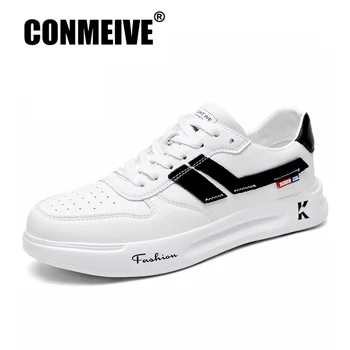 

Autumn Winter Men Casual Shoes for men Soft Light Man Sneakers Breathable Fashion White Lace-up Leather Luxury Design Mens Shoes