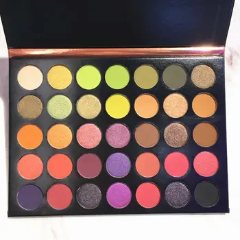 

35 Color Glitter Matte Eyeshadow Palette Waterproof Makeup Pigment Nude Shining Eyeshadow Palette Eye Make up cosmetics TSLM1