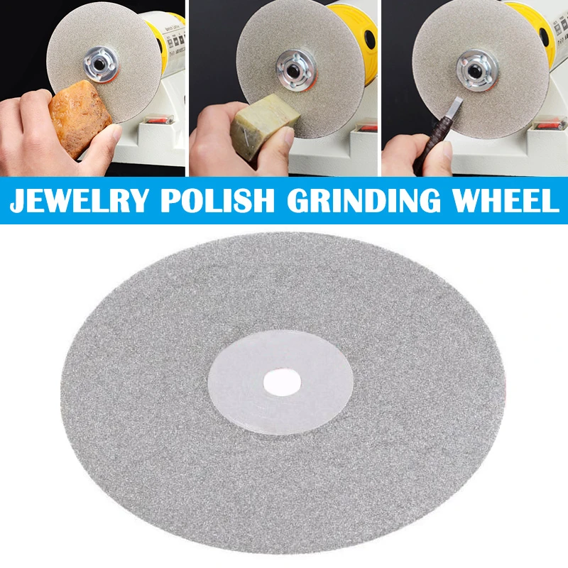 6" 150mm Diamond Coated Flat Lap Disc Jewelry Polish Grinding Wheel 80~3000# 