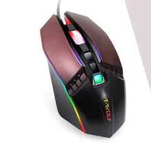 V8 компьютерная проводная мышь геймер 2400 dpi Регулируемая оптическая RGB подсветка офисные USB Мыши для ноутбуков