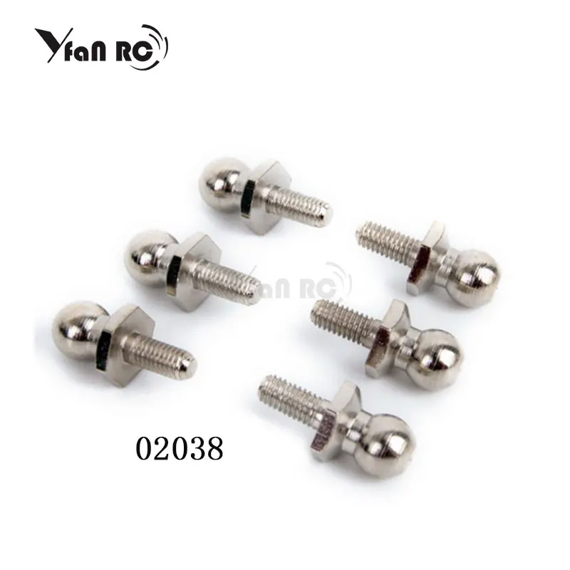 

6PCS RC car HSP 02038 Metal Ball Head Screw For 1/10 RC Model Car Flying Fish 94122 94123 94106 94166 94155 94177 94111 94188