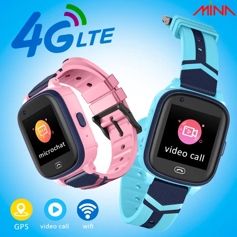 A60 4G Детские умные часы Детские wifi фитнес-браслет часы с gps подключен IP67 водонепроницаемый детские мобильные умные часы
