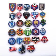 Breloques pour chaussures d'équipe de Football et de basket ball, 1 pièce, accessoires de décoration, boucle croco pour garçons, cadeaux de noël, nouvelle collection 