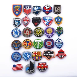New 1PCS Soccer Football Basketball Team Shoe Charms Accessories Decorations For Croc Buckle For Boys Kids Party Xmas Gifts