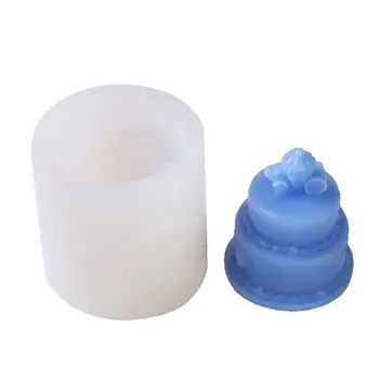 

3D Cake Shape Keychain Pendant Molds Fairy Pumpkin Carriage Cake Silicone Pendant Resin Casting Mold Art Crafts Tools