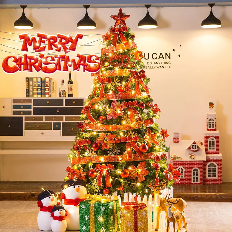 1,8 м шифрование искусственная Рождественская елка с железной основой новогодние подарки рождественские украшения для рождественских украшений