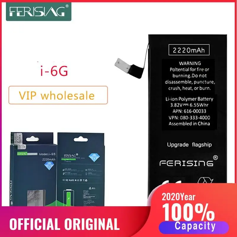 Wholesale (Made in 2020) FERISING New OEM Phone Battery For iPhone 6 6G Original 0 Cycle bateria iPhone6 Replacement Batteries | Мобильные