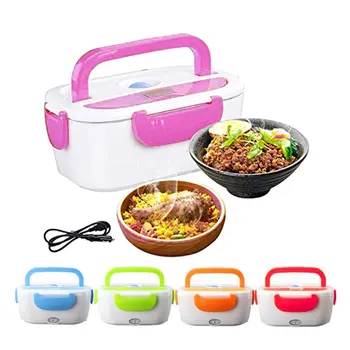 

Mini Electric Car Heat Insulation Thermo Lunch Box Charging Hot Rice Cooker Multi Functional Plug Plastic Box Seal Cutlery