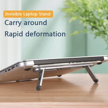 

Laptop Stand Notebook Holder For MacBook Air Pro Foldable Aluminum Alloy Laptop Holder Two heights laptop holder Cooling stand