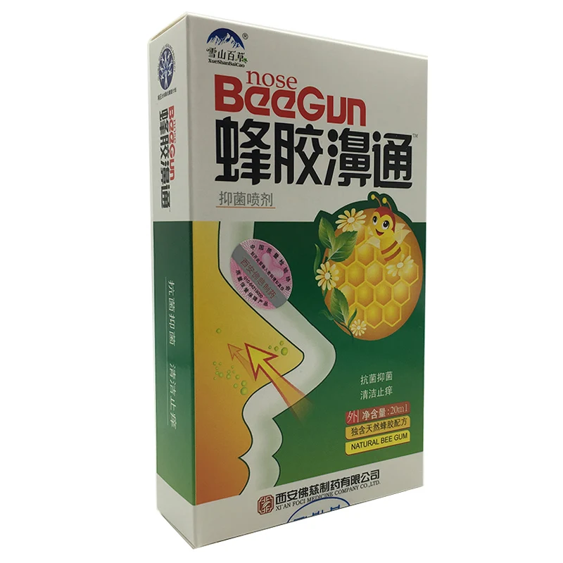 Chinese Herbal and Propolis Nose Spra To Treat Rhinitis and Other Nasal Problems