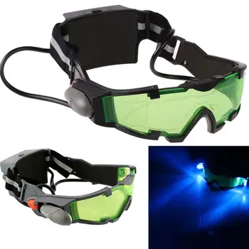 

2018 New Arrivals Adjustable LED Night Vision Goggles With Flip-Out Lights Eye Lens Glasses Hot Selling With LED