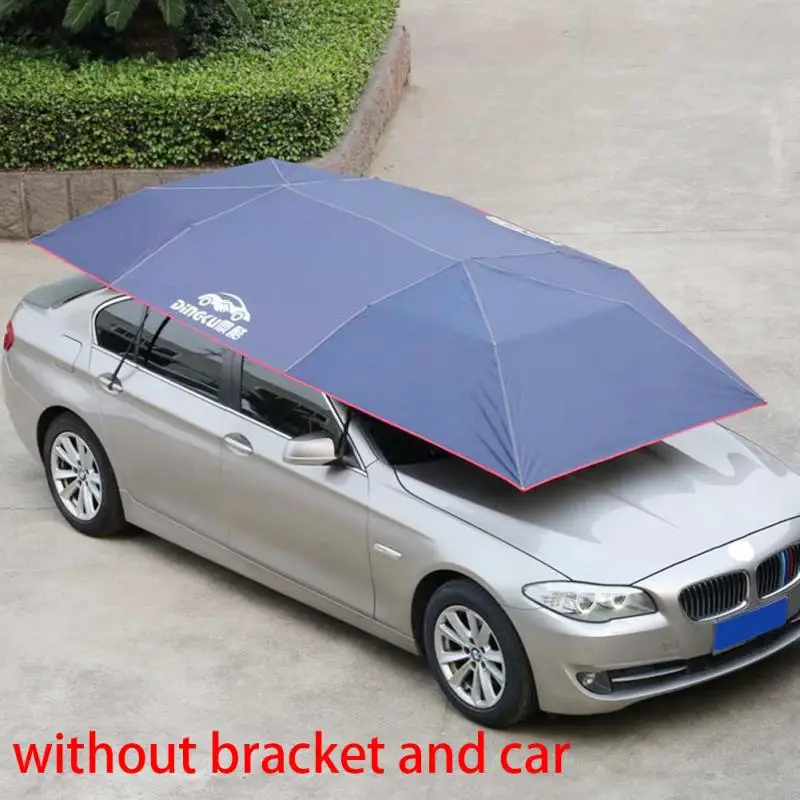 

Windproof Outdoor Buttons Insulation Waterproof Picnic Foldable Sun Shade Mobile Auto Car Cover Easy Install Umbrella Dustproof