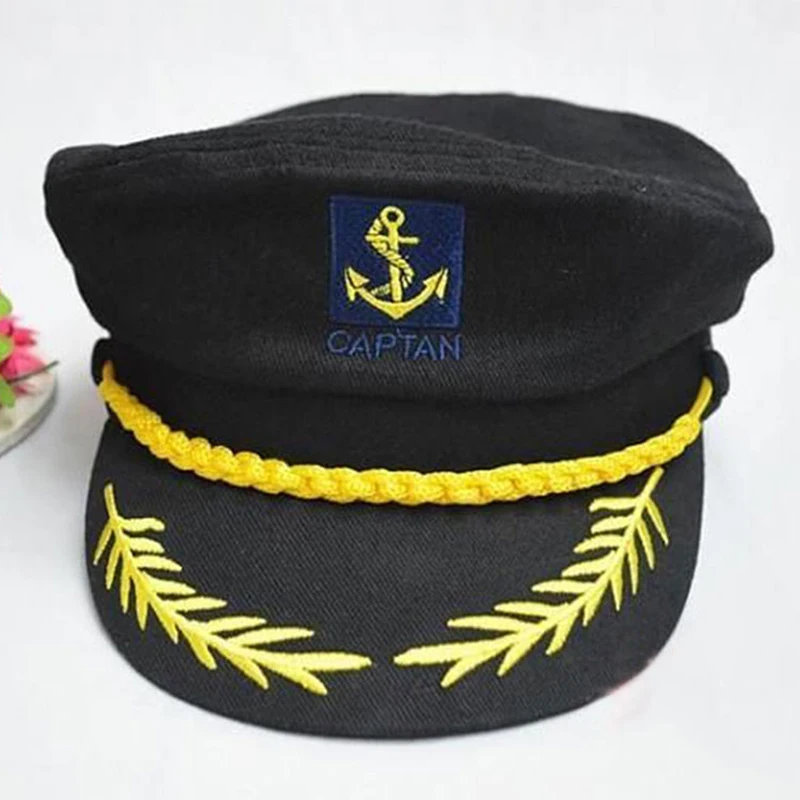 Adjustable Cap Navy Marine Admiral Caps for Men Women Adult Military Hats Yacht Boat Skipper Ship Sailor Captain Hat Costume sailor hat cap hat costume hat