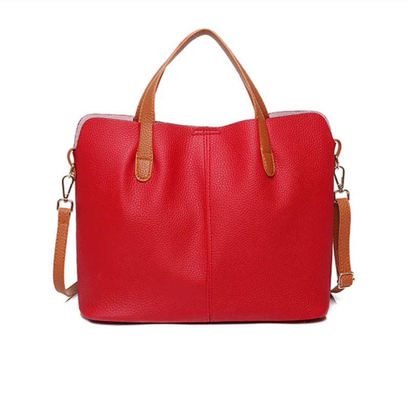 

Fashion Leather Mother Bag European and American Style Contrast Color Designer Handbag Quality 2019 Summer New Women's Bag