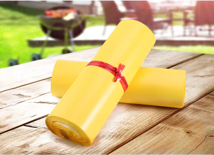 HARDIRON 50/100PCS Yellow Envelope Pouch Courier Transport Bag Polyethylene Plastic Waterproof Self-adhesive Supplies Bag