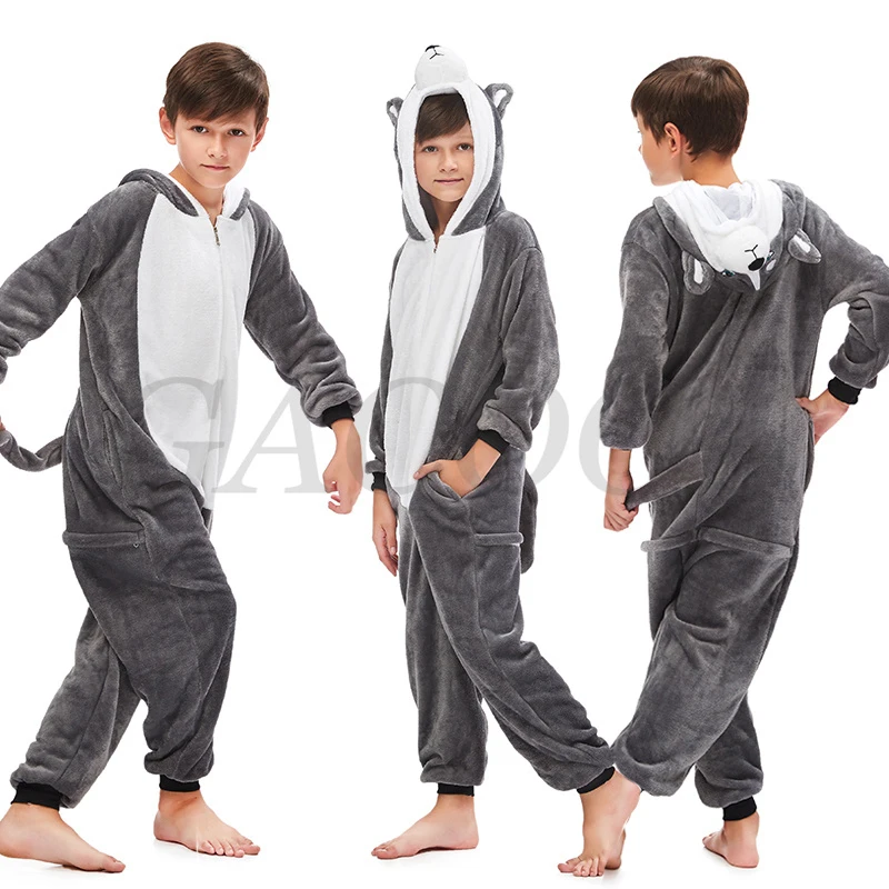 Kids Unicorn Pajamas Cartoon Jumpsuits For Children Animal Blanket Sleepers Costume Winter Boys Girls Onesies Licorne Sleepwear