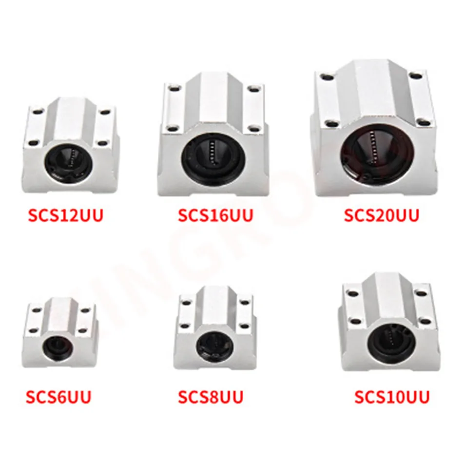 4PK 3d принтер части линейный подшипник скольжения SC6UU SC8UU SC10UU SC12UU SC16UU SCS20UU аксессуары несколько прокатных колонн