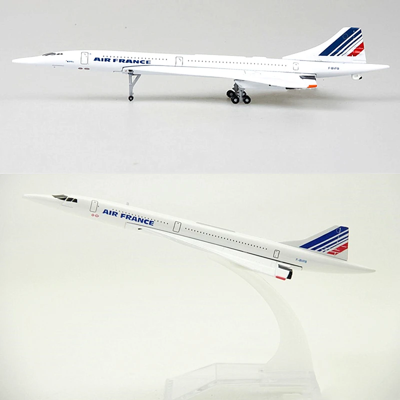 1:400 масштаб 16 см Concorde Air Франция модель самолета 1976-2003 литой под давлением самолет игрушка самолеты сверхзвуковой авиалайнер подарок коллекционный