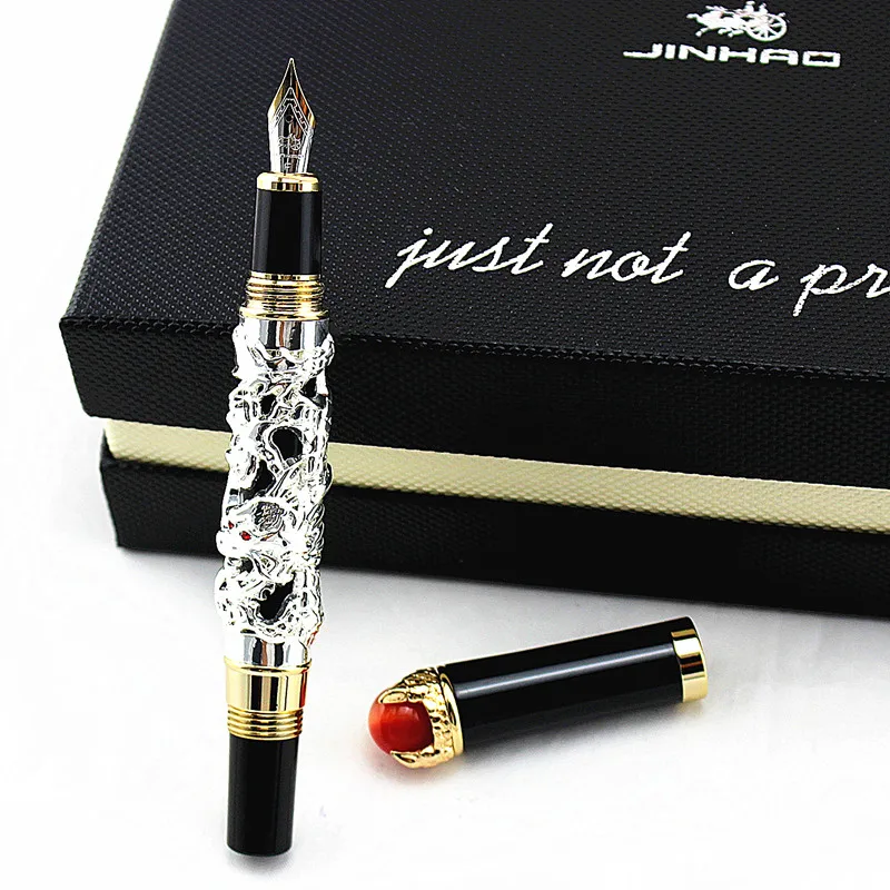 Jinhao caneta fonte, estampada, dragon king, play,