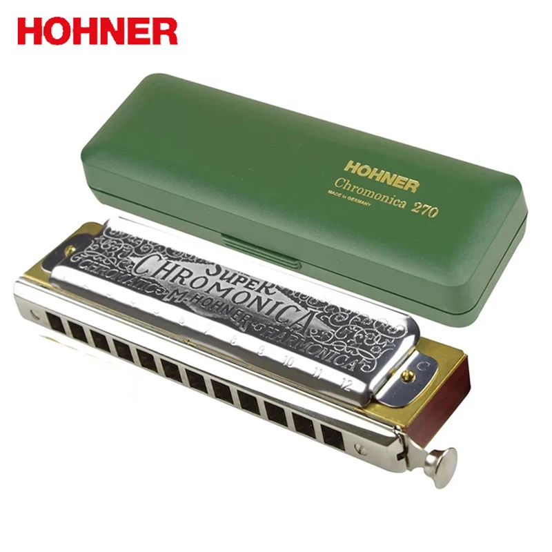 Hohner 270 Хроматическая гармошка супер Chromonica 12 отверстий Арфы рот Органы Ключ C