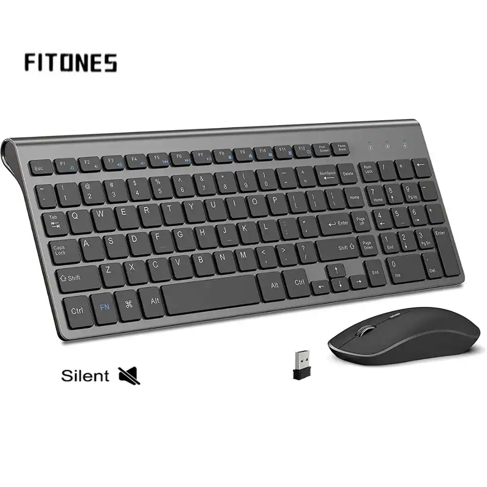 Wireless Keyboard And Mouse Ergonomic Design Full Size Keyboard Mouse 2400 Dpi Spain Us Uk Russia Layout France Black And Pink Keyboard Mouse Combos Aliexpress