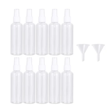 

10pcs Spray Bottle Portable Subpackaging Bottle With 2Pcs Funnels for Home Makeup Office