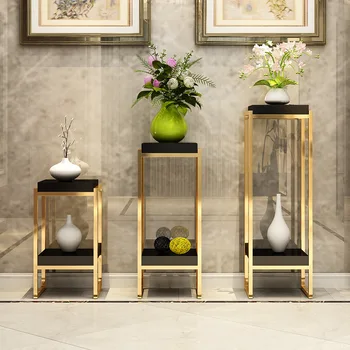 

MODERN MINIMALIST LIGHT LUXURY FLOWER STAND STAINLESS STEEL PAINT HIGH FLOWER FRAME LIVING ROOM DECORATION METAL POTTED FLOWER S