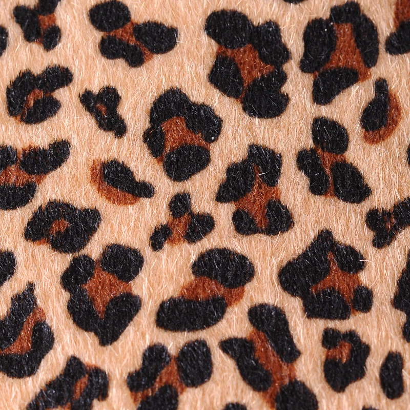 Волнистая Короткая Меховая леопардовая женская сумка Cheetah тоут кошельки