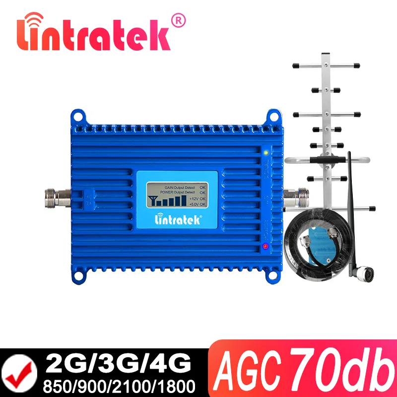 Lintratek GSM Repeater 2G 3G 4G Cellular Signal