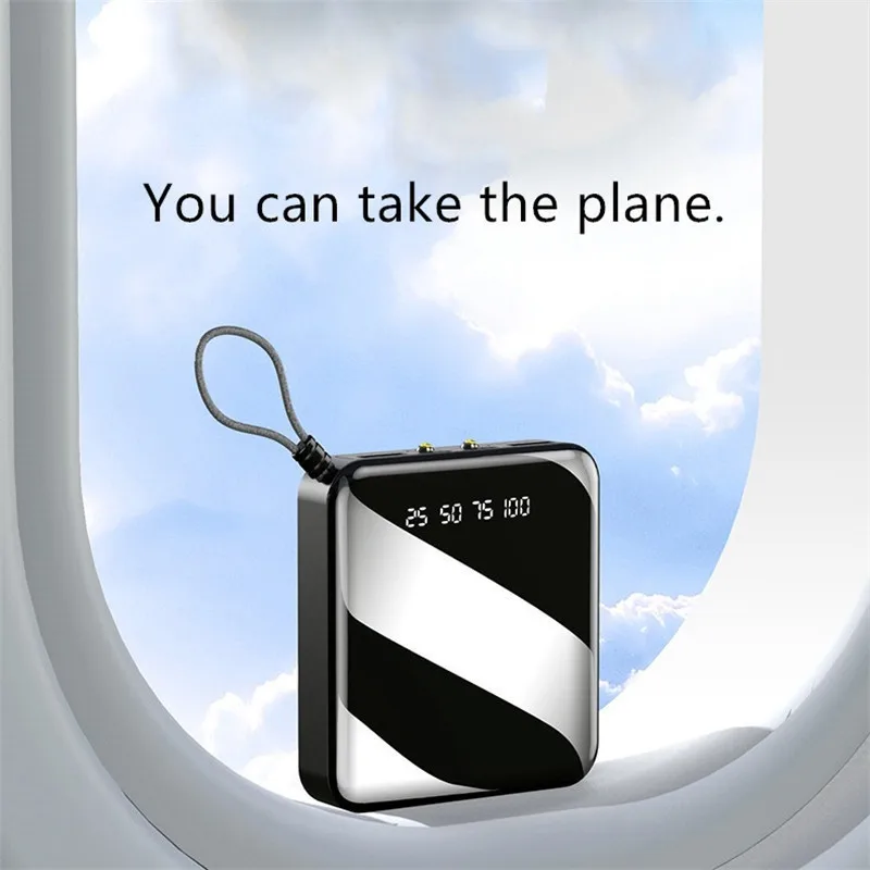 Mini banco de energía de 30000mAh, carga rápida con pantalla de linterna Digital, cargador de batería externo portátil para iPhone y Android - Imagen 2