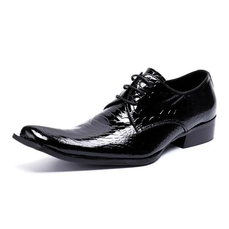 

Scarpe Mens Shoes Casual Genuine Leather Slip-on Pointed Toe British Style Loafers
