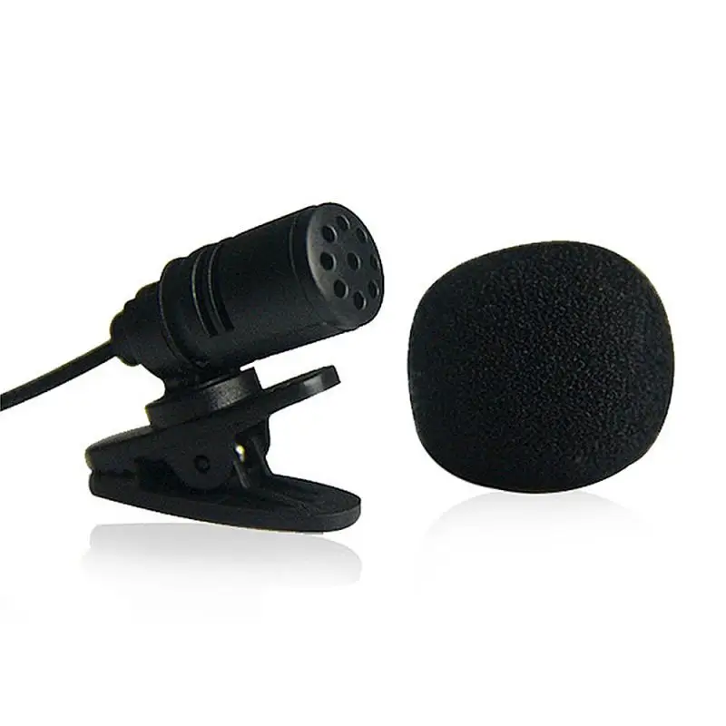 Mini Portable 3.5mm Clip-on Microphone Lavalier Clip Microphone Lecture Teaching Conference Wired Mic For PC Laptop Dropshipping mics