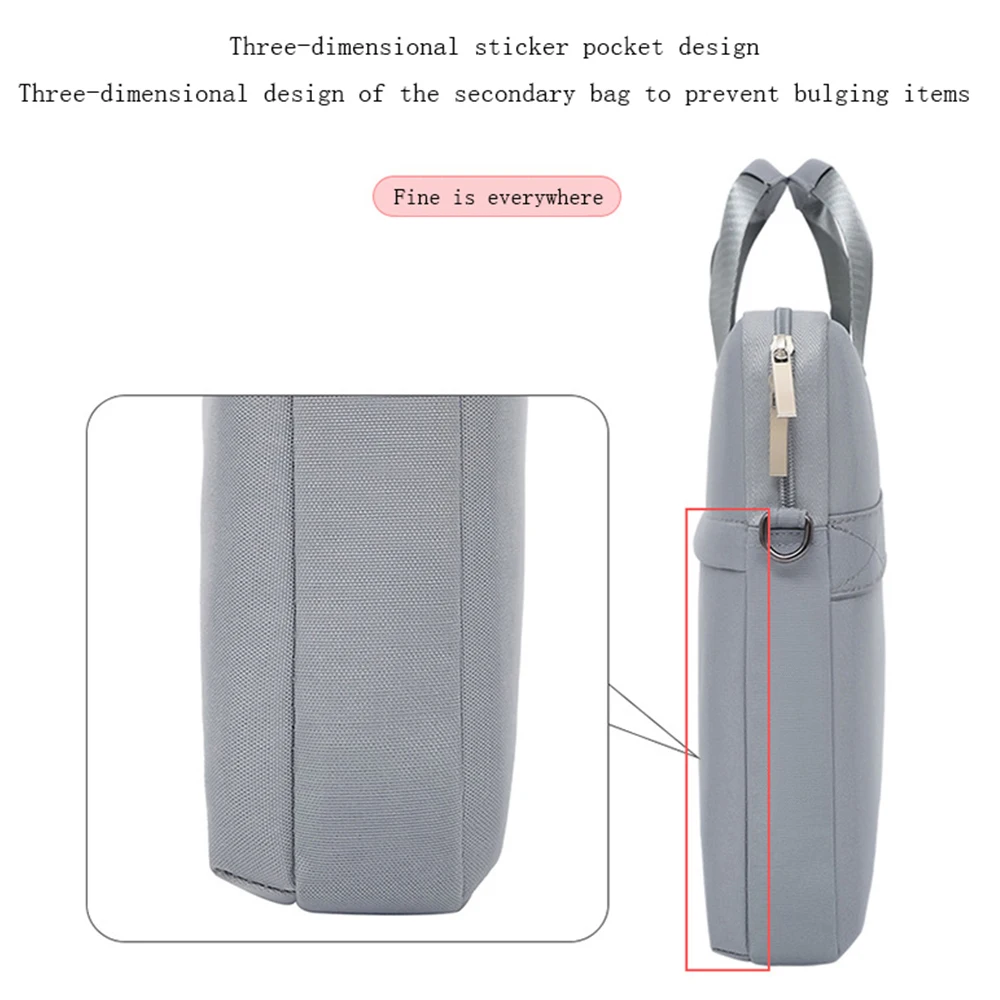Bolsa para Laptop Bolsa de Ombro para Macbook Air m1 13 Capa para Xiaomi Dell hp 11 13 14 15 156 Polegadas Maleta de Negócios Capa para Laptop - Imagem 3