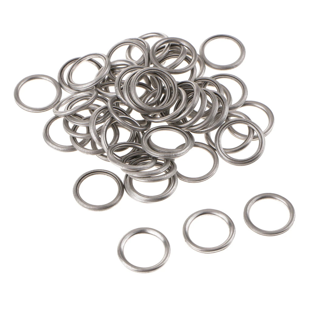 50x Engine Oil Drain Plug Washer Gasket For Mitsubishi V5 V6 Md050317 14mm Oil Pans Aliexpress
