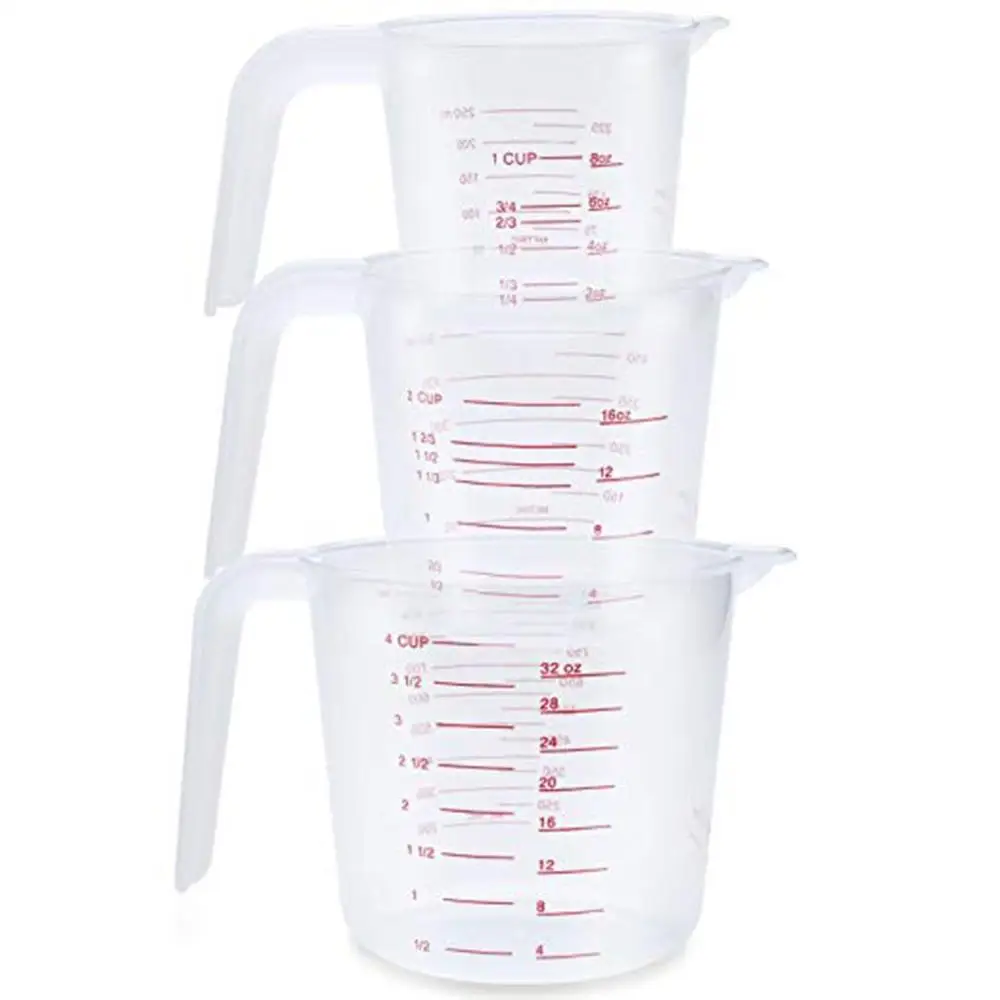

1Pc Transparent Baking Tools Kitchen Tools 250/500/1000 Ml Scaled Quality Plastic Measuring Cup Tool Cup