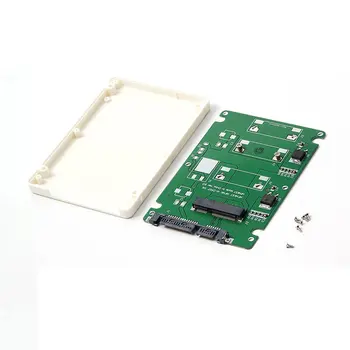 

mSATA to SATA Adapter Box Mini Pcie mSATA SSD to 2.5 inch SATA3 Adapter Card with Case 60321 Connector